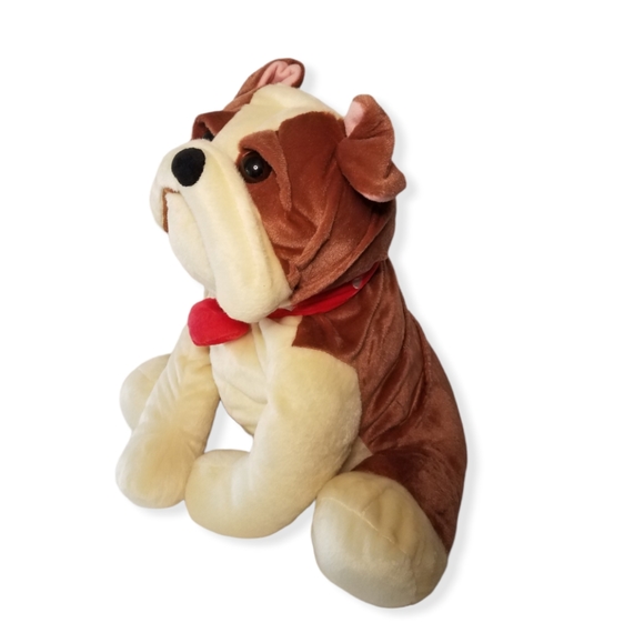 Hugfun British Bulldog Teddy Bear Stuffed Animal - Picture 3 of 9